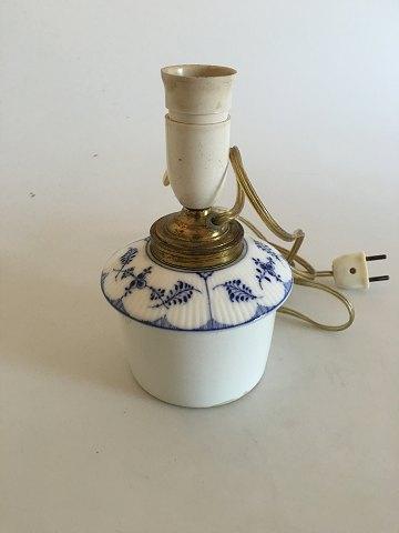 Royal Copenhagen Musselmalet Riflet Lampe Indsats til Vase - Danam Antik