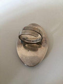 Bent Knudsen Sterling Sølv ring med Blå sten No 204 - Danam Antik