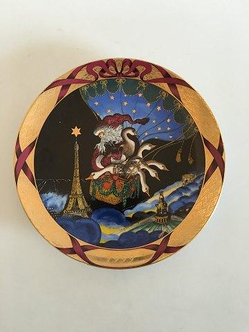 Bing & Grøndahl Christmas Around the World 1999 Platte "Julemanden i Europa" - Danam Antik