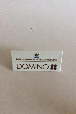 Royal Copenhagen Forhandler Reklame Skilt "Domino" - Danam Antik