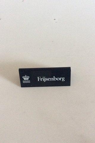 Royal Copenhagen Forhandler Reklame Skilt i Plastik "Frijsenborg" - Danam Antik