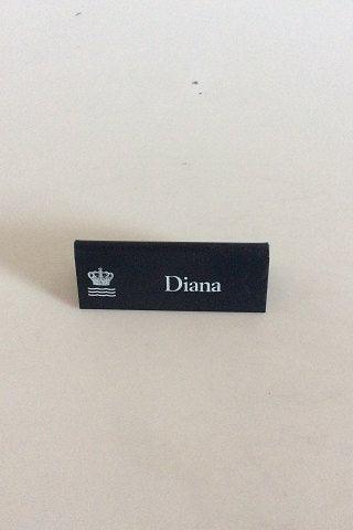Royal Copenhagen Forhandler Reklame Skilt i Plastik "Diana" - Danam Antik