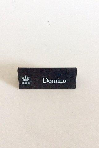 Royal Copenhagen Forhandler Reklame Skilt i Plastik "Domino" - Danam Antik