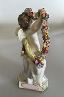 Meissen Putti med Vinger og Blomsterranke Figurine - Danam Antik