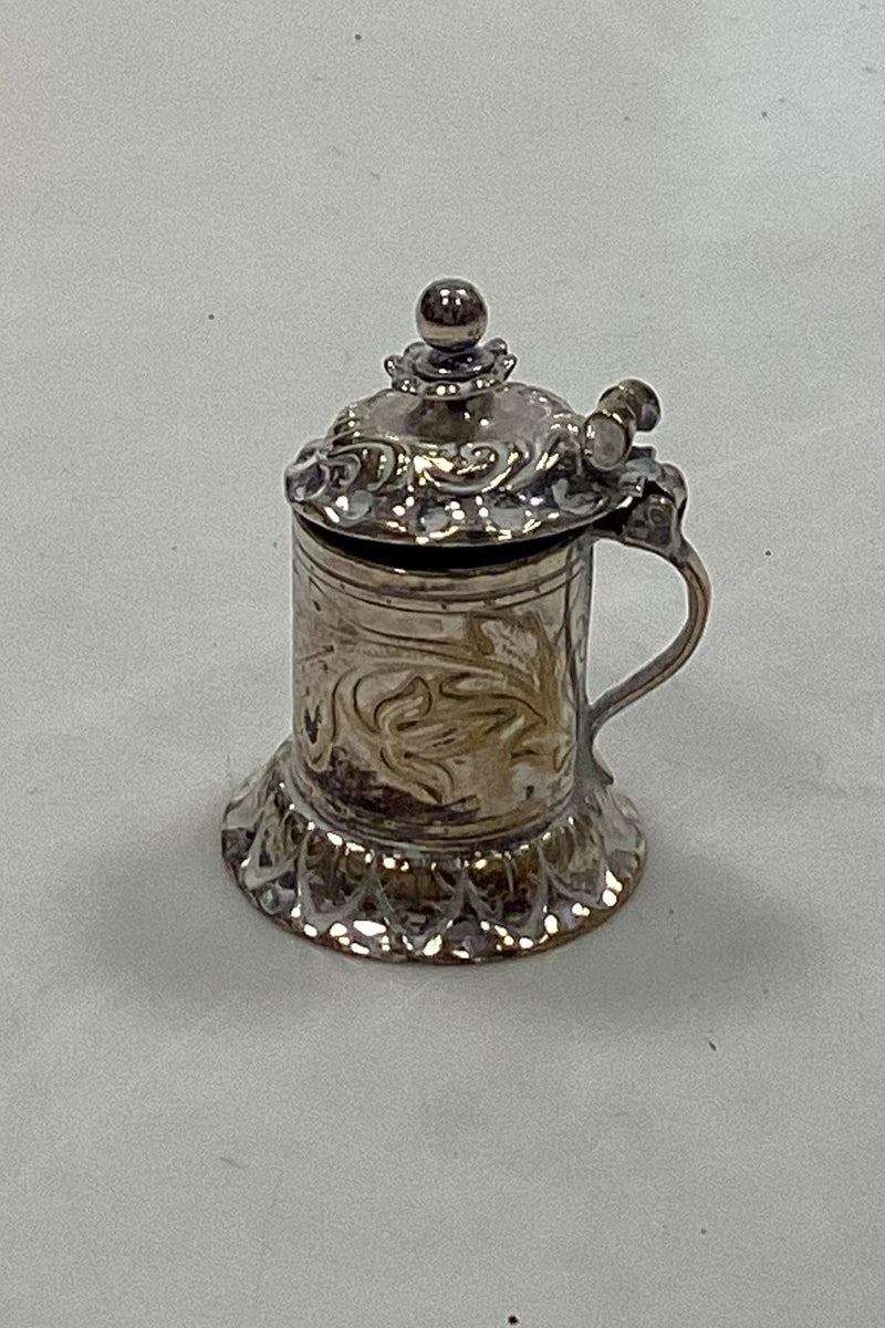 Miniature ølkrus i sølv fra 19. århundrede - Danam Antik