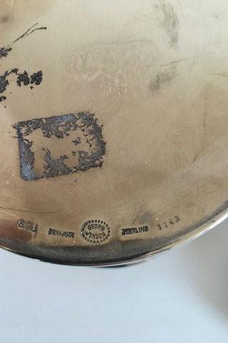 Georg Jensen Sterling Sølv S.G.J Kaffekande med Trælåg og Træhåndtag No 1143 - Danam Antik