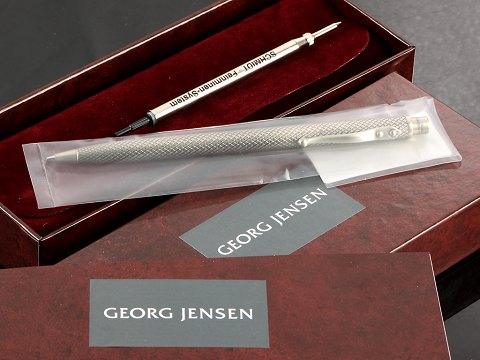 Georg Jensen blyant, 'Pencil 2', af sterlingsølv med oxyderet mønster. Designet af Torsten Thorup - Danam Antik