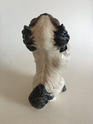 Dahl Jensen Figur af Hund. Pekingeser meget Stor 38cm No 1169 - Danam Antik
