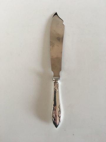 Delt Lilje Lagkagekniv i Sølv og Rustfrit Stål Frigast - Danam Antik
