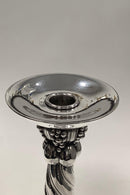 Stor Georg Jensen Sterling Sølv Drue Lysestage No 264 - Danam Antik