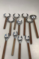 Toke Jens Quistgaard IHQ Dansk Stål og Bambus Bestik sæt 106 dele - Danam Antik