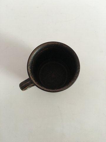 Arabia Stentøj Ruska Kaffekrus med Underkop - Danam Antik