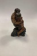 Kai Nielsen Stentøjsfigur no. 4023 Pan med Kvinde og Druer - Danam Antik