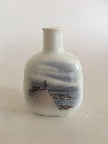 Royal Copenhagen Prøve Vase med Havnemotiv - Danam Antik