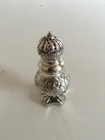 Lille Sølv Saltbøsse med engelske sølvstempler - Danam Antik