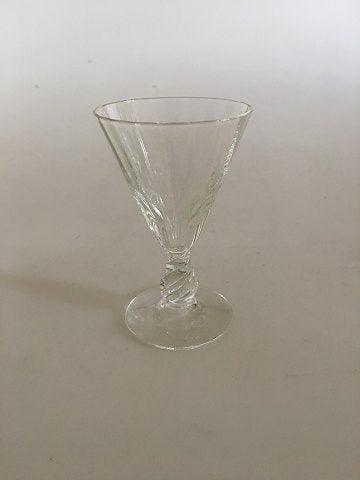 "Ida" Snapseglas fra Holmegaard. Klart glas uden guld. - Danam Antik