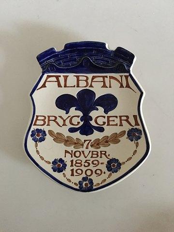Aluminia Fajance Albani Bryggeri 7 Novbr. 1859-1909 Platte. - Danam Antik