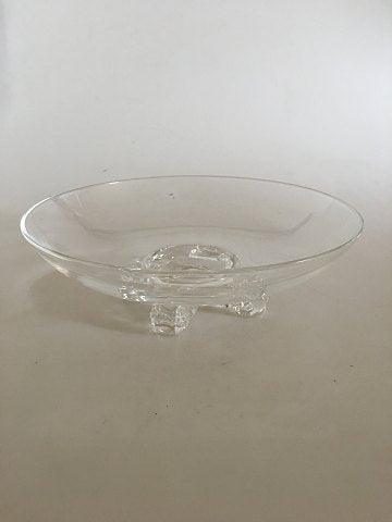 Steuben, USA Kunstglas Stor skål med fødder - Danam Antik