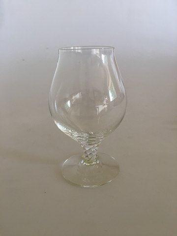 "Amager / Twist" Cognac Glas fra Kastrup Glasværk / Holmegaard - Danam Antik