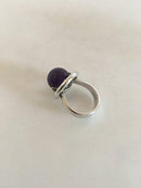 Hans Hansen Sterling Sølv Ring med Ametyst - Danam Antik