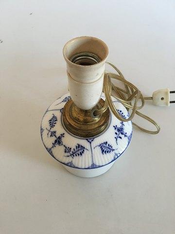 Royal Copenhagen Musselmalet Riflet Lampe Indsats til Vase - Danam Antik