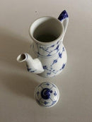 Bing & Grøndahl Blåmalet Musselmalet Riflet Kaffekande - Danam Antik