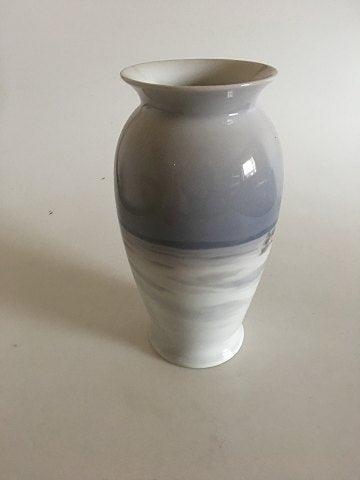 Bing & Grøndahl Art Nouveau Vase med Snelandskab No 8591/370 - Danam Antik