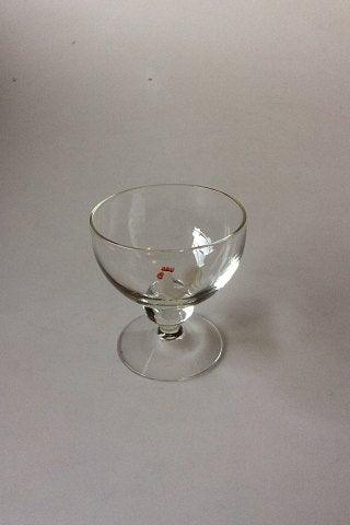 Holmegaard Cocktailglas dekoreret med hvid hane - Danam Antik