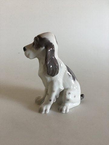 Lyngby Porcelæn Figur af Hund No 85 - Danam Antik