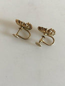 Hans Hansen Øreringe i Forgyldt Sterling Sølv - Danam Antik