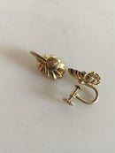 Hans Hansen Øreringe i Forgyldt Sterling Sølv - Danam Antik