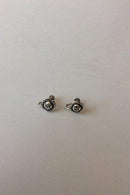 Georg Jensen Sterling Sølv Blomster Øreskruer No 68 - Danam Antik