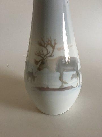 Porsgrund Art Nouveua Unika Vase med Egle af Thorolf Holmboe - Danam Antik