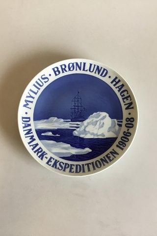 Porsgrund mindeplatte for Danmark-ekspeditionen 1906-1908 - Danam Antik