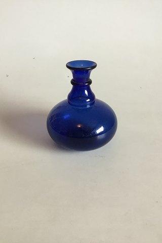 Glasvase af blåt glas - Danam Antik