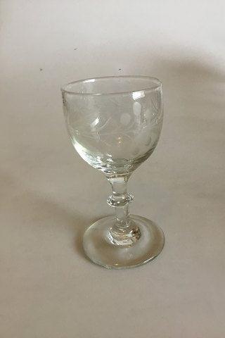 Svensk glas Egeløv Hedvinsglas - Danam Antik