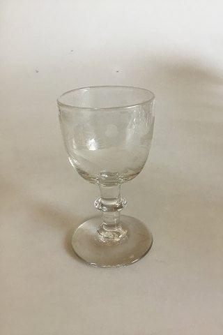 Holmegaard Egeløvsglas Hedvinsglas - Danam Antik