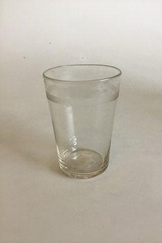 Kastrup Vandglas med båndslibning. Fra 1880-1900 - Danam Antik