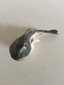 Royal Copenhagen Art Nouveau Figur i form af Torsk med åben mund No 286 - Danam Antik