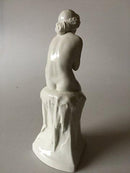 Royal Copenhagen Havfrue på Is pedestal, hvid No 1210 - Danam Antik