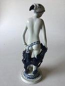 Royal Copenhagen Georg Thylstrup Figur af Pige med hund No 1957 - Danam Antik