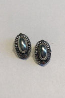 Georg Jensen Sterling Sølv 2004 Årsøreclips med Sølvsten - Danam Antik