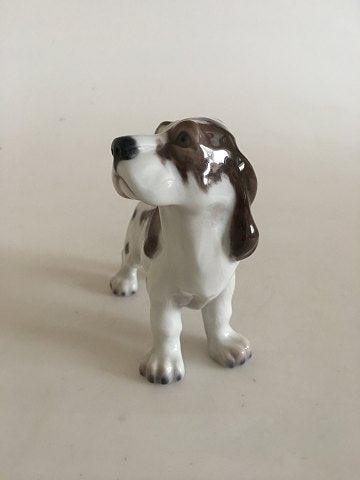 Lyngby Porcelæns Figur Cocker Spaniel Hund No 72 - Danam Antik
