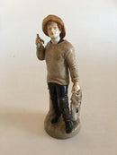 Bing og Grøndahl Overglasur Figur af Fiskermand - Danam Antik