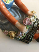 Royal Copenhagen Overglasur figur af Jylland Blomster Pige No 12421 - Danam Antik