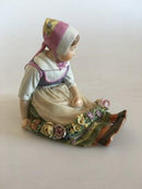 Royal Copenhagen Overglasur Blomsterpige fra Sjælland No 12418 - Danam Antik