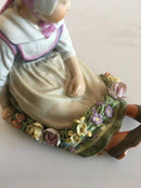 Royal Copenhagen Overglasur Blomsterpige fra Sjælland No 12418 - Danam Antik