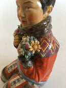 Royal Copenhagen Overglasur Figur Grønlandsk Pige No 12415 - Danam Antik