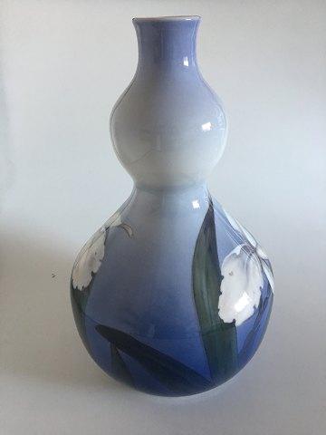 Stor Royal Copenhagen Art Nouveau Gourd formet Vase No 2348/2401 - Danam Antik