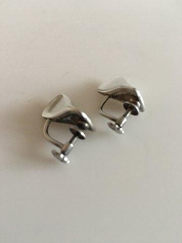 Georg Jensen Sterling Sølv Øreringe (Skruer) No 116A - Danam Antik